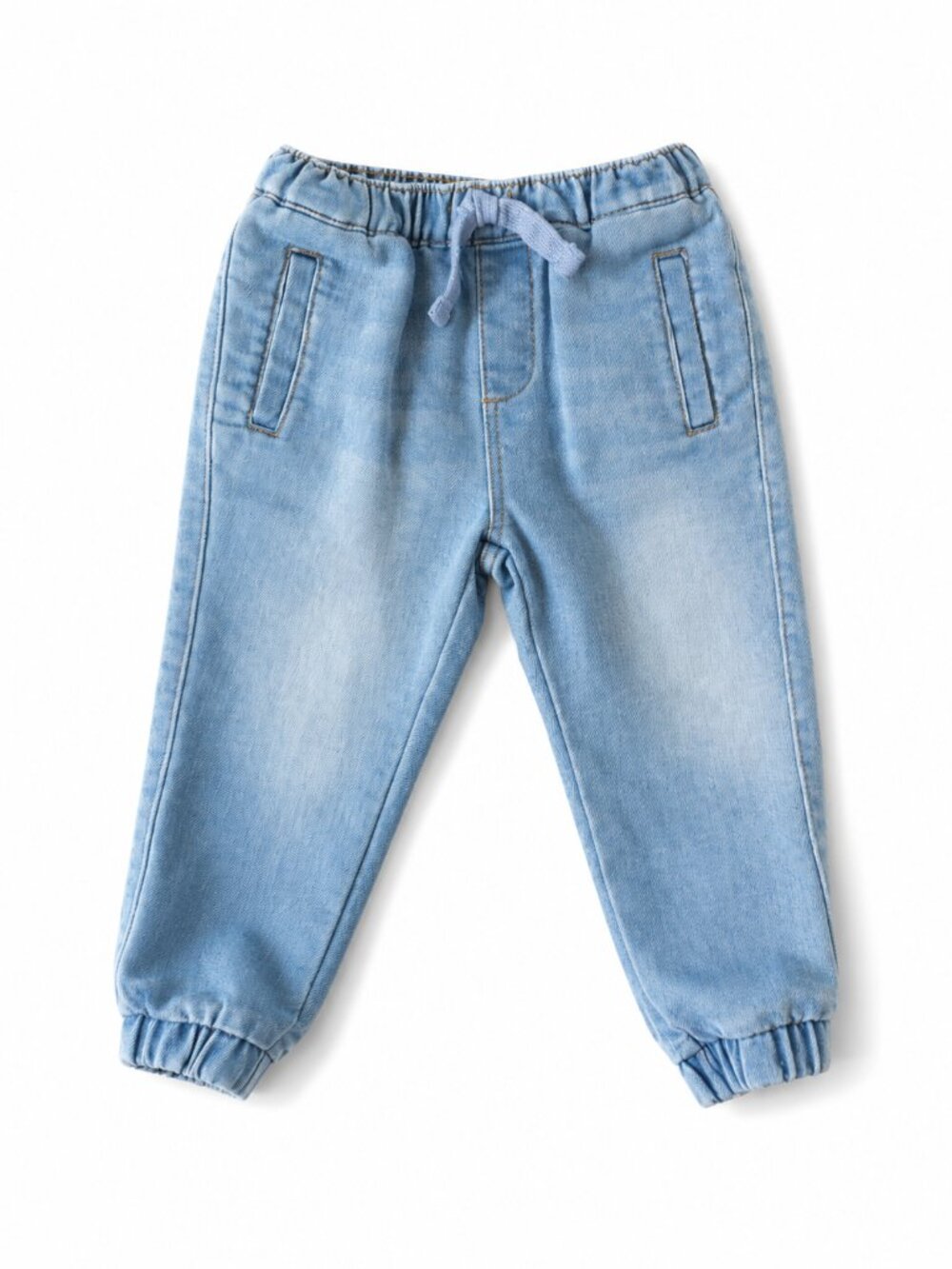 7 For All Mankind Baby Denim Jogger Pants 24M Light Wash